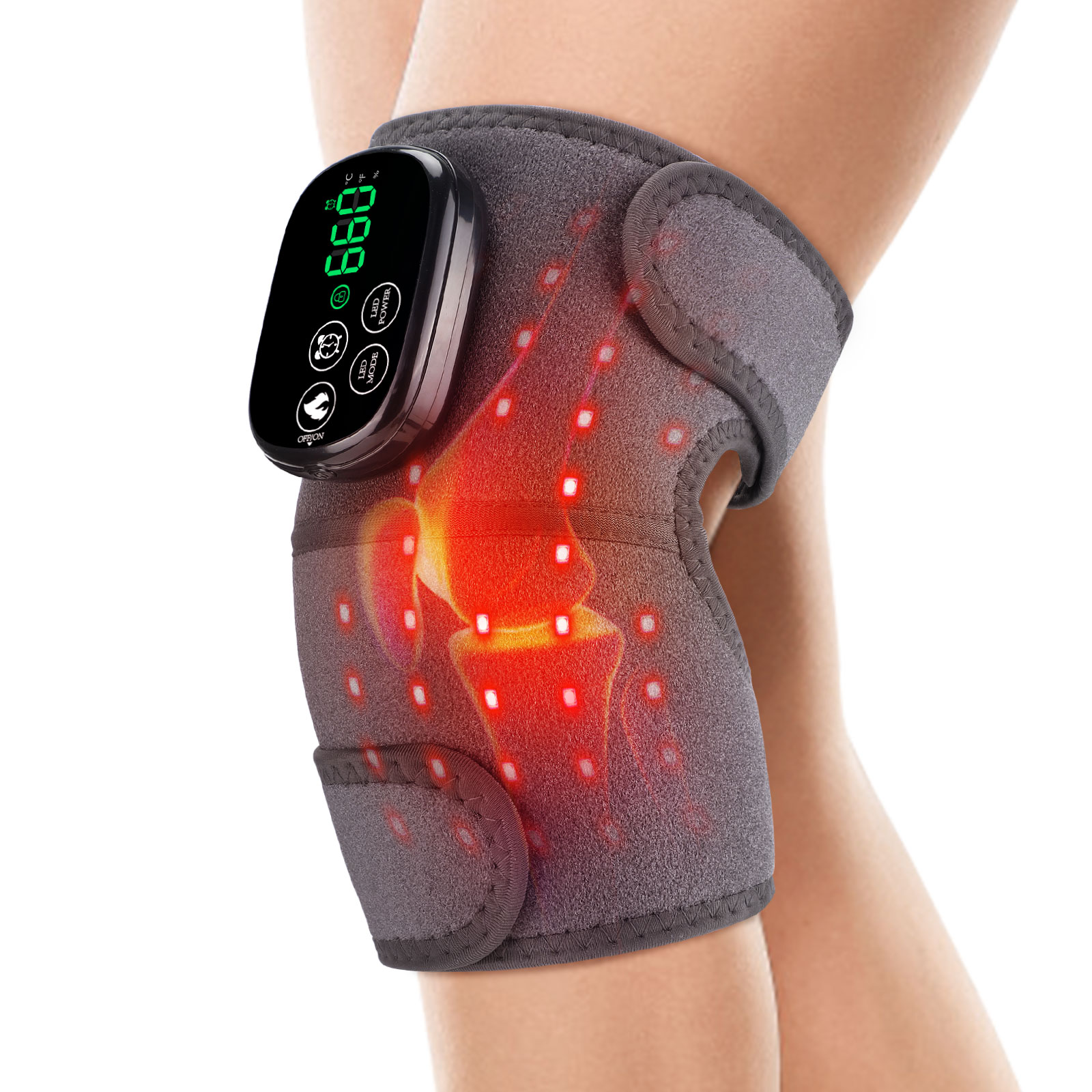 Smart Knee Wrap - Ortopédico de Joelho com Luz Vermelha